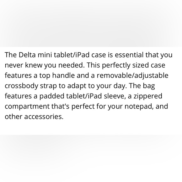 💗Lug Delta Mini 10.4” iPad/tablet case blush pink - Picture 12 of 13